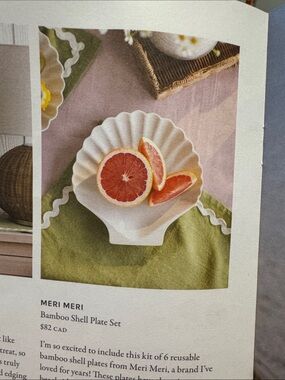 Meri Meri Bamboo Shell Plate Set | Summer 2026 Jilly Box